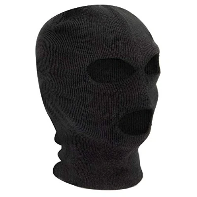Afbeelding van TRIXES Zwarte bivakmuts SAS Style masker met 3 gaten halswarmer skimasker paintball vissen airsoft zacht materiaal perfecte windstopper