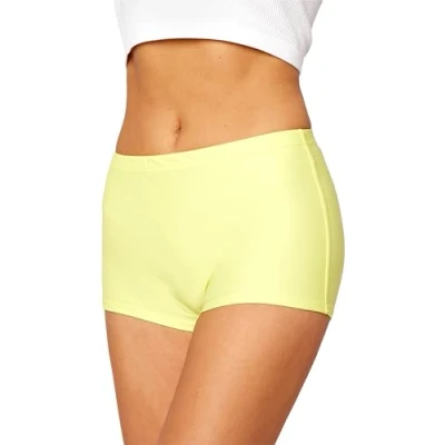 Afbeelding van Merry Style HI Leila Dames Zwembroek Zwemshorts Bikinibroekje Elastische tailleband Polyamide &amp; Elastaan Geel (1195) 38