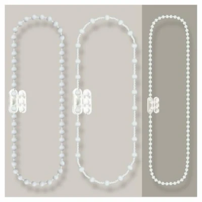 Afbeelding van EFIXS Rolgordijn ketting gemaakt van PVC (bedieningsketting) lengte: 50 cm tot meter hier: 240 bedieningslengte (480 omloop) 3,2 x 4 mm, voor rolluiken, jaloezieën, lamellengordijnen,