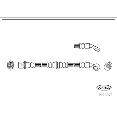 Afbeelding van CORTECO 19032507 Remslang Achteras 180mm