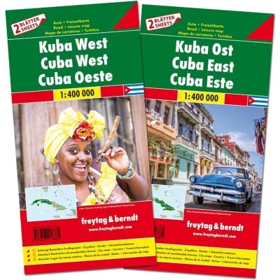 Afbeelding van F&amp;B Cuba West en Oost, Set 2 kaarten: wegenkaarten 1:150 000: AK 3503
