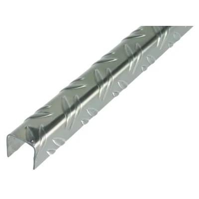 Afbeelding van Alberts U profiel Ribbelreliëf Aluminium 29,5x29,5x1,5mm 1m