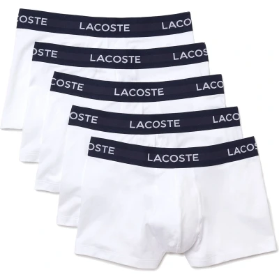 Afbeelding van Lacoste 5 PACK Onderbroeken, Heren, Maat: Medium, White