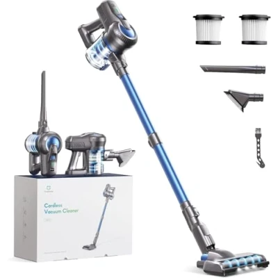 Afbeelding van Greenote Snoerloze Stofzuiger, 22000PA Snoerstok Stofzuiger 6 in 1, Krachtige Hoover 190W Brushless Motor met LED Koplampen, Tot 30 Minuten Werktijd, voor Thuis