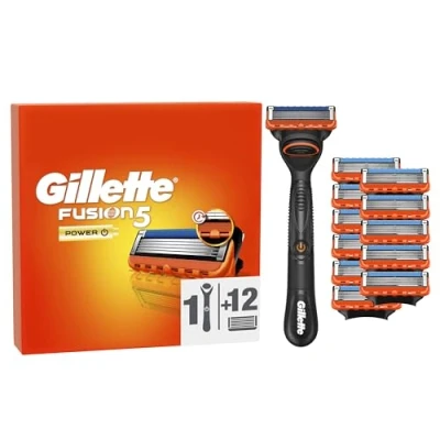 Afbeelding van Gillette Fusion5 Power voor Mannen 1 Handvat + 12 Scheermesjes