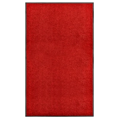 Afbeelding van Deurmat wasbaar 90x150 cm rood