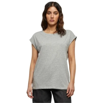 Afbeelding van Urban Classics dames T Shirt Ladies Extended Shoulder Tee, Grijs, S