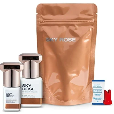 Afbeelding van SKY Rose Wimperlijm, Glue (5 ml, dekselkleur: roze) wimperverlenging, lange houdbaarheid, ultra sterke grip, wimpers, nieuwe lijm, van