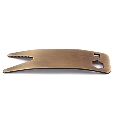 Afbeelding van Alnicov Rvs Tool Multi Spanner Wrench Knop Jack Tuner Bus Voor Aanscherping Potten Schakelaars Gitaar Accessoires Brons