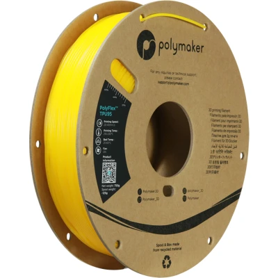Afbeelding van Polymaker PD01004 PolyFlex TPU 95A Filament Flexibel 1.75 mm 750 g Geel 1 stuk(s)