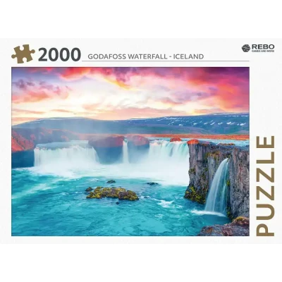 Afbeelding van Rebo legpuzzel 2000 stukjes Godafoss waterfall