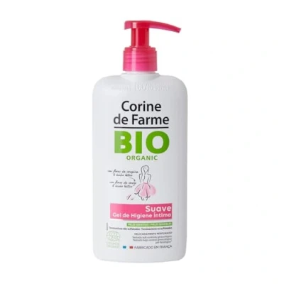 Afbeelding van Corine De Farme Biologisch zacht reinigingsmiddel met kersenbloesem, 250 ml, wit