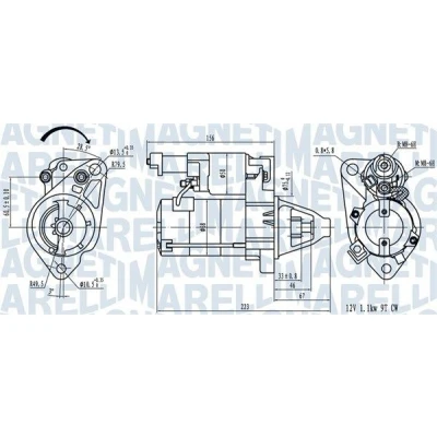 Afbeelding van Magneti Marelli Starter 063721458010