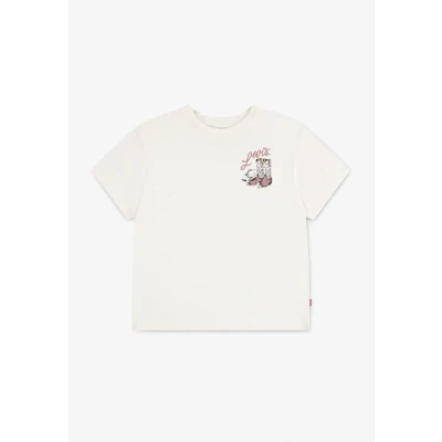 Afbeelding van Levi&#039;s LVG Western Oversized TEE Tshirt basic voor kinderen, Maat: 98, Gardenia
