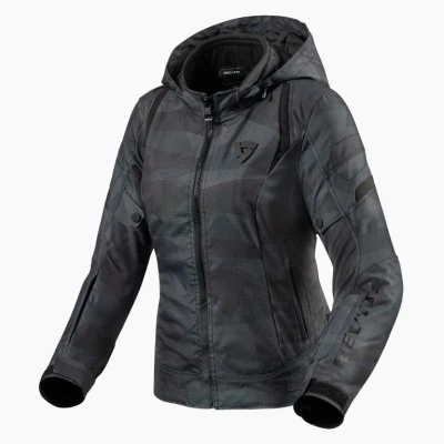 Afbeelding van Rev&#039;it Flare 2 dames textiel jas zwart/grijs/camo