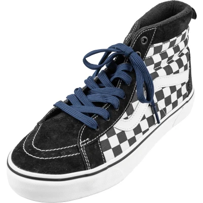 Afbeelding van Feterz Sneakerveters Platte donker blauwe schoenveters 140cm 10 mm breed