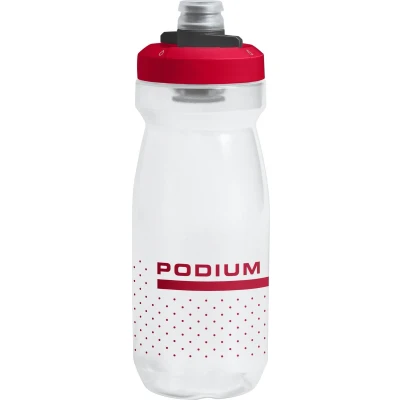 Afbeelding van Camelbak Bidon wit (transparant) rood