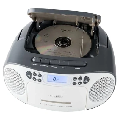 Afbeelding van Reflexion RCR2260GR Radio/CD speler VHF (FM) AUX, CD, Cassette Grijs wit