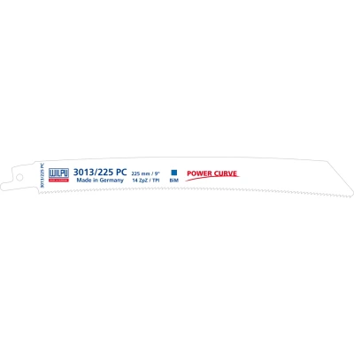 Afbeelding van Wilpu 3013PC/225 Power Curve reciprozaagblad Staal en RVS 5 stuks
