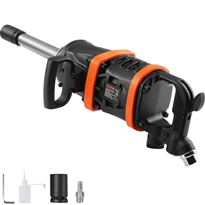 Afbeelding van VEVOR Perslucht slagschroevendraaier max. losmoment 7016Nm, vierkant 2,54 cm (1 inch) werkdruk 13,8 bar trillingsarme en geluidsarme persluchtschroevendraaier voor het aandraaien losmaken