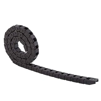 Afbeelding van Jectse R28 sleepketting, 10 x mm, 1000 zwarte PA66 nylonkabel, draadtransportmachine voor 3D printers, CNC gereedschapsmachines en elektronische apparaten