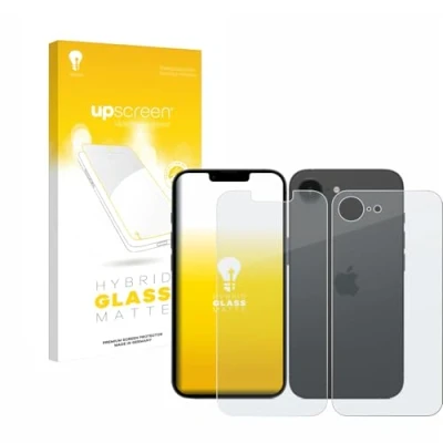 Afbeelding van upscreen Screenprotector voor Apple iPhone 16e (Voor+Achter) Folie Beschermfolie Beschermglas matte