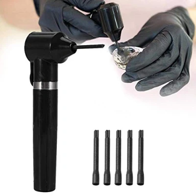 Afbeelding van tattoo kleuren pigmentmixer, inkt kleurblender, permanente make up tools, pigmentmixer met 5 stuks mixersticks (zwart)