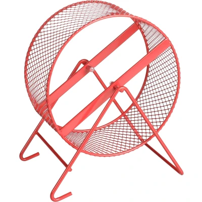 Afbeelding van Looprad Trota Duurzaam Metalen Hamsterwiel Rood / S 18,00 cm x 12,00 19,00