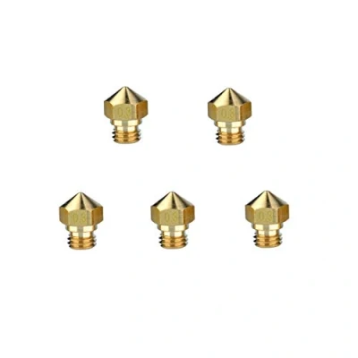 Afbeelding van Sienoc Extruder voor 3D printer, mondstuk, compatibel met M7 MK10 Makerbot 1,75 mm (0,3 mm, 5 stuks)