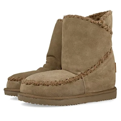 Afbeelding van Gioseppo Snowboots, Dames, Maat: 38, Taupe Veloursleer