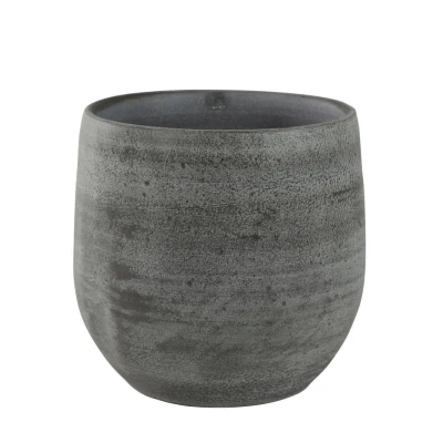 Afbeelding van Steege Plantenpot/bloempot keramiek mystic grijs D22 x H20 cm