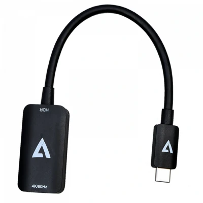 Afbeelding van Adapter USB C naar HDMI V7 V7USBCHDMI4K60HZ Zwart 4K Ultra HD