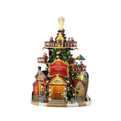 Afbeelding van Lemax the tannenbaum tower christmas shops Santa&#039;s Wonderland 2025