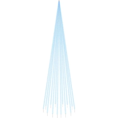 Afbeelding van Vlaggenmast kerstboom 1134 LED&#039;s blauw 800 cm