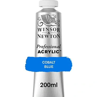 Afbeelding van Winsor &amp; Newton 8840452Professionele acrylverf, hoge dekking, kunstenaarskwaliteit, lichtecht 200ml tube, Cobalt Blue