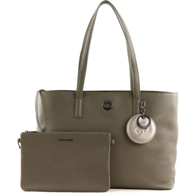 Afbeelding van MANDARINA DUCK Leren Mellow Leather Shopper Clay Bruine