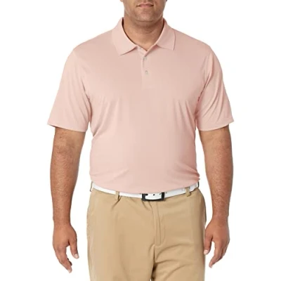 Afbeelding van Amazon Essentials Men&#039;s Sneldrogend golfpoloshirt met normale pasvorm (verkrijgbaar in grote en lange maten), Lichtroze, L