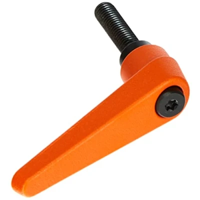 Afbeelding van HALDER 24400.0361 verstelbare klemhendel, oranje, d1=18 mm/d2=M8/l1=32 mm