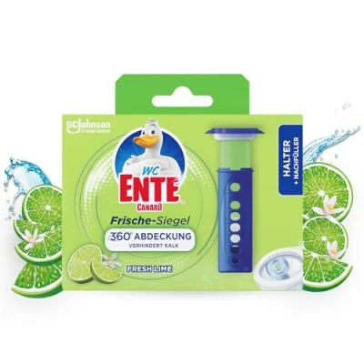 Afbeelding van wc Ente Fresh Seal Starterset (incl. 1 navulling), mandloze reiniger, limoengeur, 36 ml