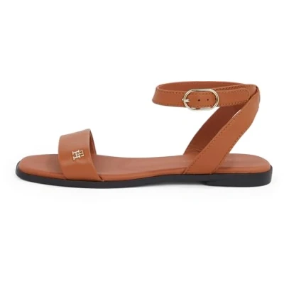 Afbeelding van Tommy Hilfiger Sandalen, Dames, Maat: 41, Cinnamon bark Leer