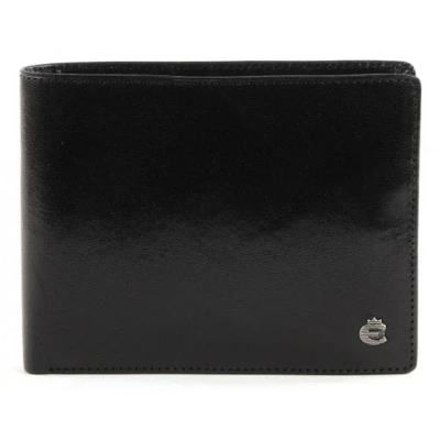 Afbeelding van Esquire Leren Portemonnee Toscana Wallet Black Zwart