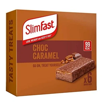 Afbeelding van SlimFast Chocolade Caramel Snack Bars, 156g