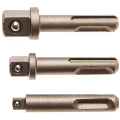 Afbeelding van BGS Adapterset SDS buitenvierkant 1/4&quot;, 3/8&quot;, 1/2&quot; 3 delig
