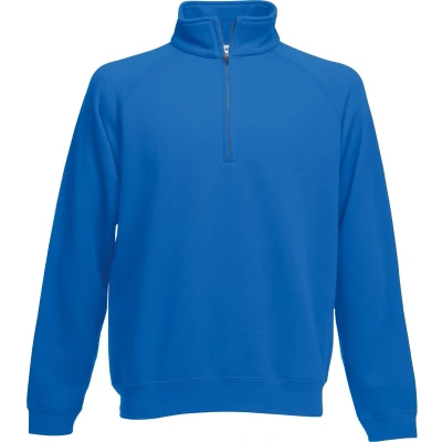 Afbeelding van Fruit Of The Loom Heren Premium 70/30 Ritssluiting Neck Sweatshirt (Royaal Blauw) Maat XL