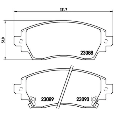 Afbeelding van Brembo Remblokset P 83 042