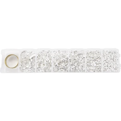 Afbeelding van Set Buigringen incl. Tool (4 10 x 0.7 1 mm) Zilver (1500 stuks)