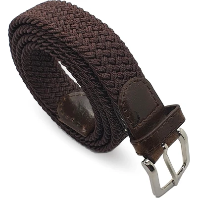 Afbeelding van Safekeepers elastische riem elastiek dames Stretch broekriem 110 bruin