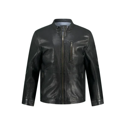 Afbeelding van JP1880 Leren jas, Heren, Maat: 4XL, Noir