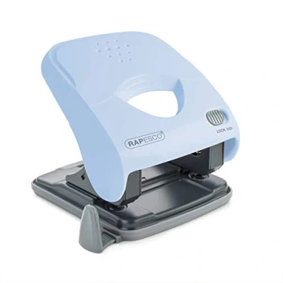 Afbeelding van Rapesco 1528 X5 40ps Less Effort 2 gaats Perforator, 40 Vel Perforatiecapaciteit, Poederblauw