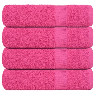 Afbeelding van vidaXL Handdoeken 4 st 50x100 cm 360 g/m² 100% katoen roze